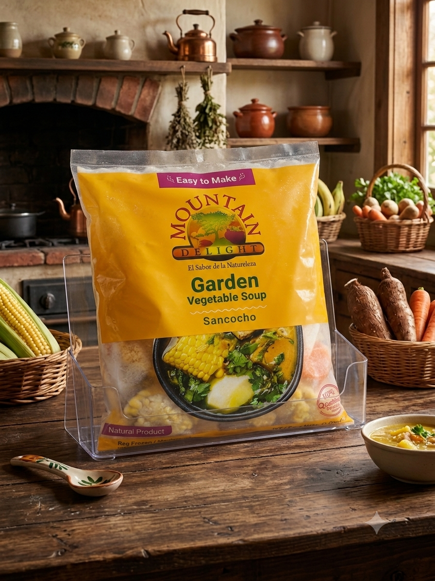 Sancocho - Sopa de Vegetales (Garden Vegetable Soup) | Mountain Delight - 100% Natural & Congelado