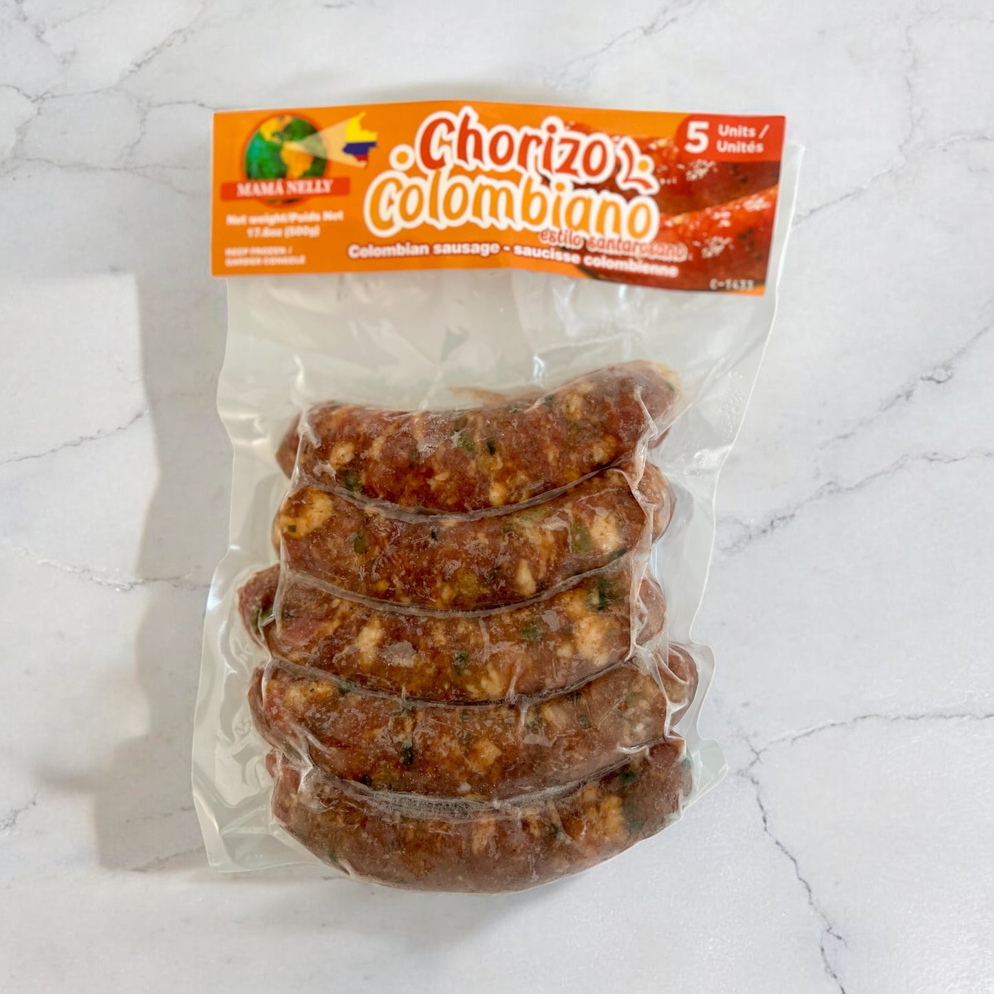 Chorizo Colombiano Estilo Santandereano – Mamá Nelly (500g | 5 unidades)