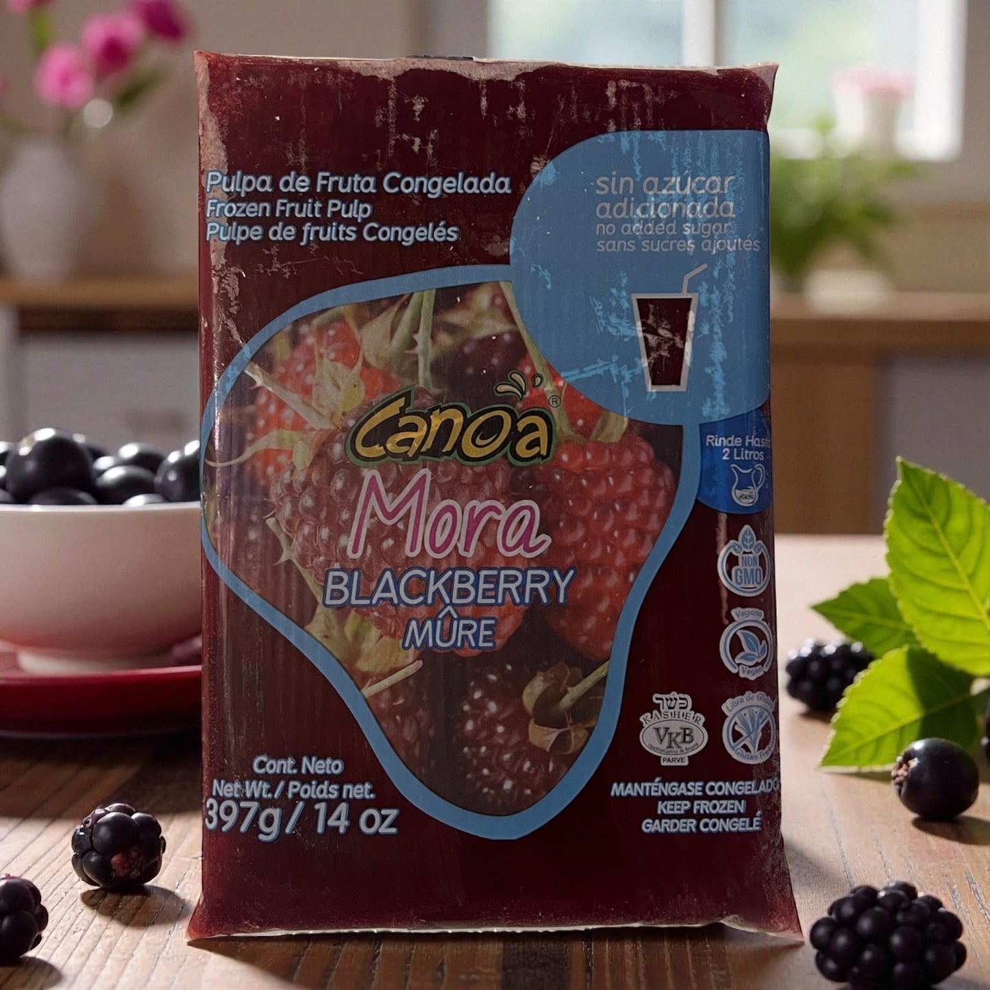 Pulpa de Mora Congelada – Canoa (397g / 14 oz)
