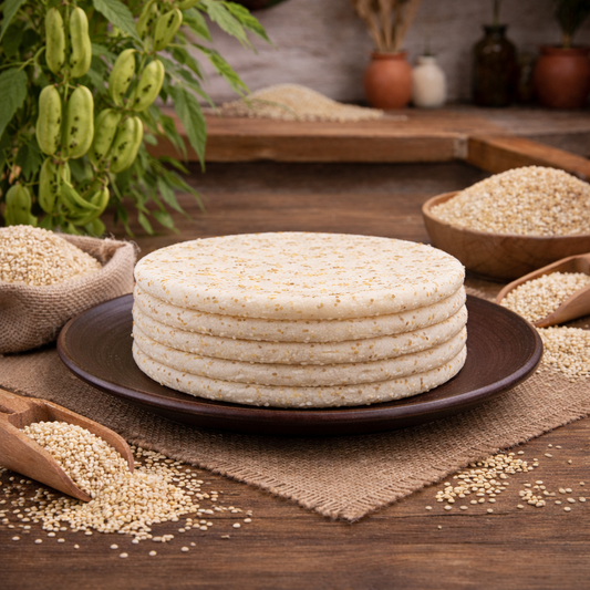 Arepas de 100% Maíz con Ajonjolí – Paquete x 5 unidades (650g aprox.) (Congelado)