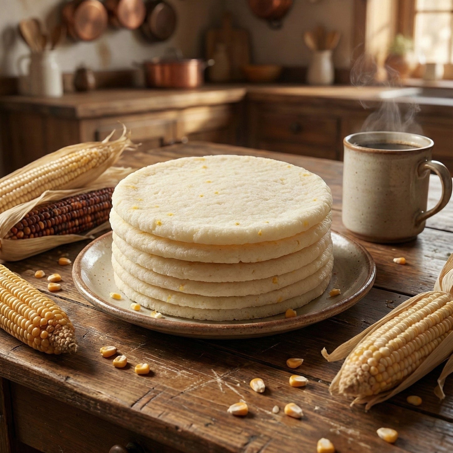 Paquete de arepas blancas tradicionales (Paquete x 5 unidades)