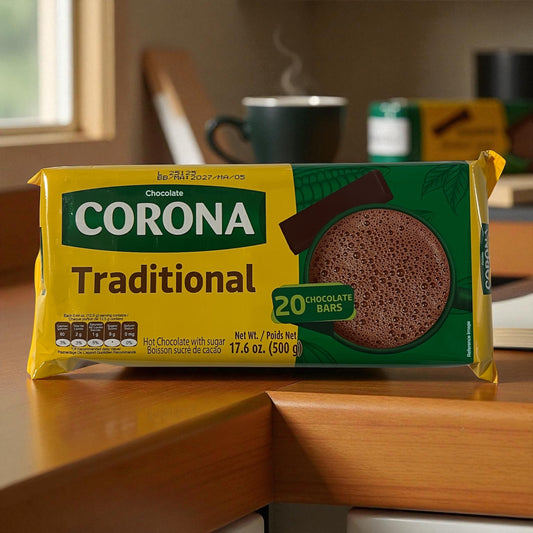 Chocolate Corona Tradicional – 500g (20 tabletas)