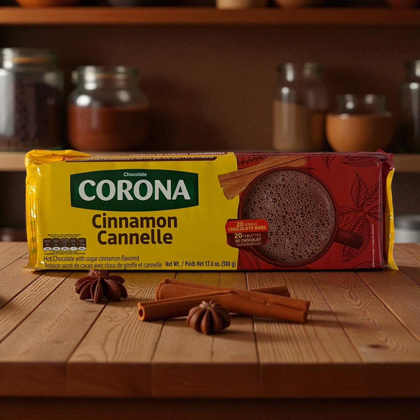 Chocolate Corona con Canela – 500g (20 tabletas)