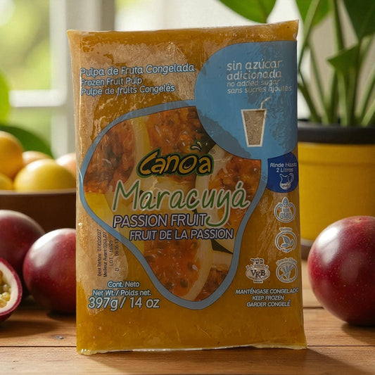 Pulpa de Maracuyá Congelada – Canoa (397g / 14 oz)