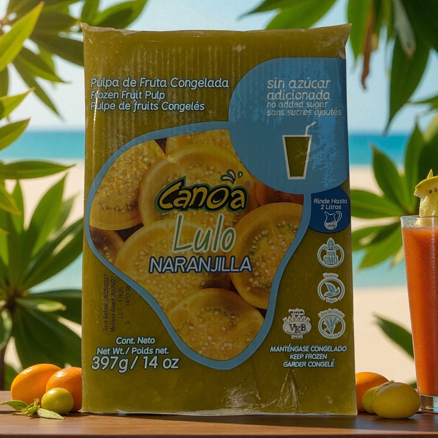 Pulpa de Lulo Congelada – Canoa (397g / 14 oz)